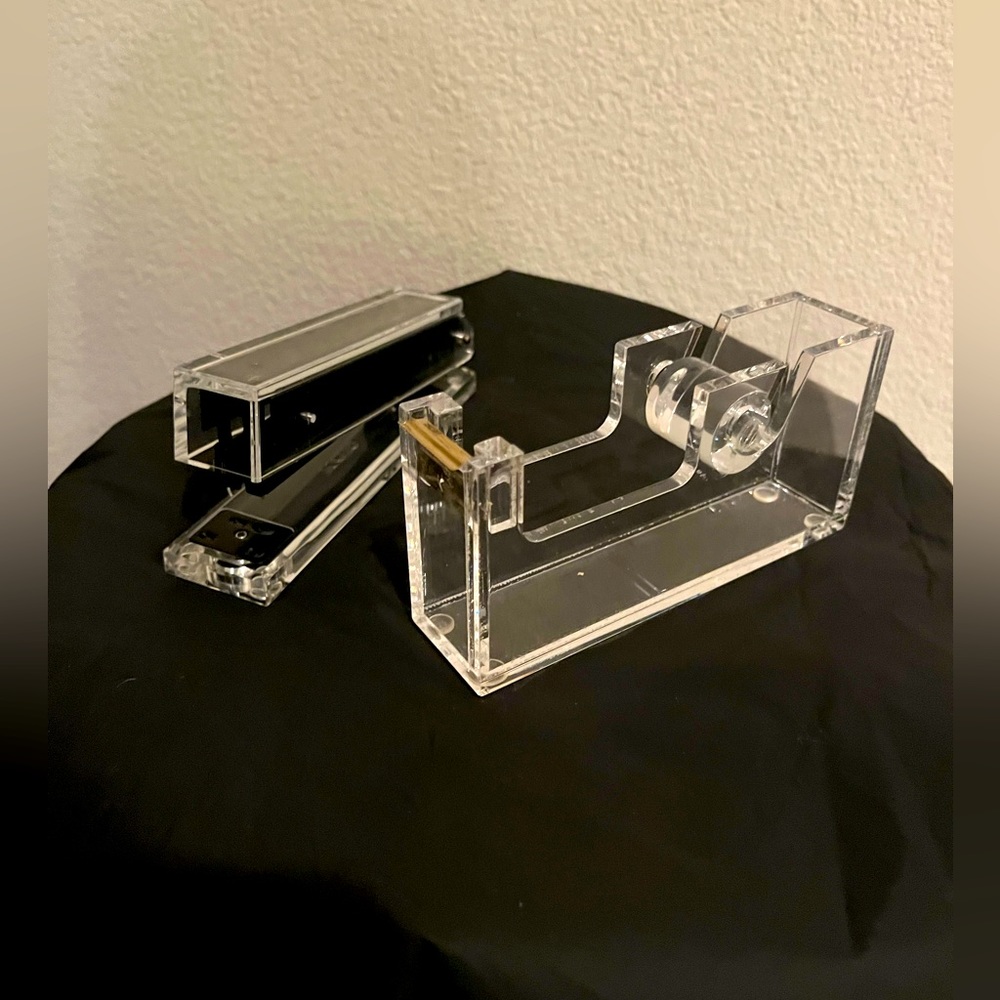 Acrylic desk set.